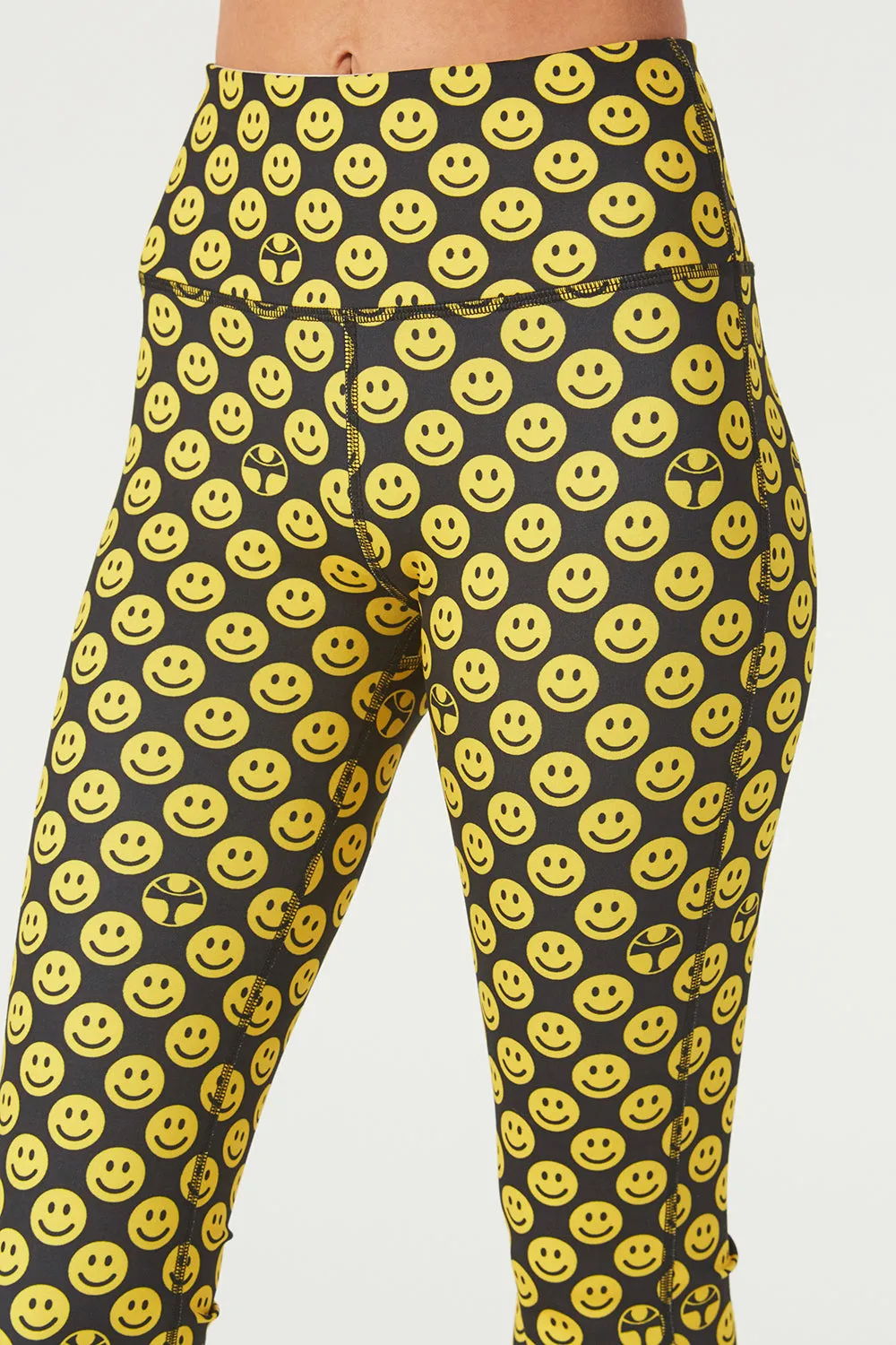 Smile! Crop Flare Leggings