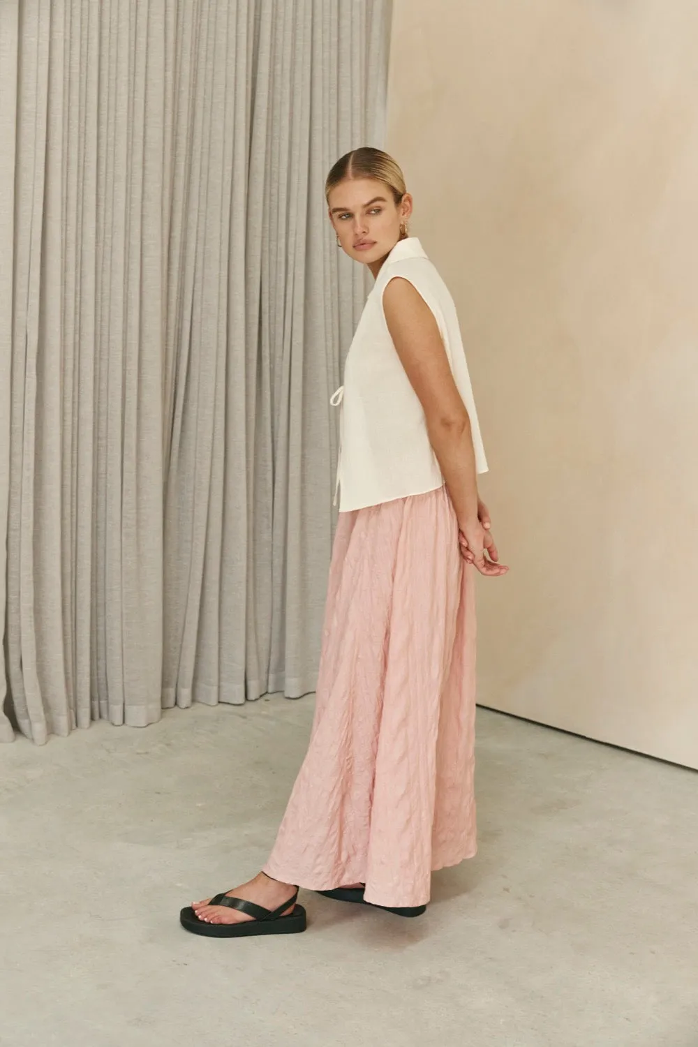 Solara Midi Skirt Pink