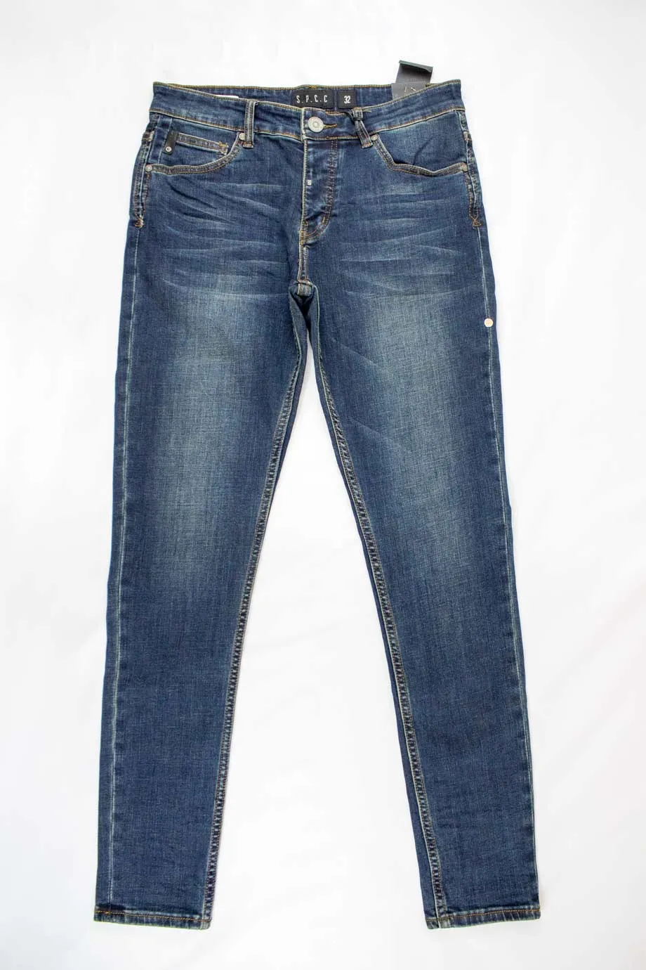 SPCC Trench Skinny Jeans Indigo Blue