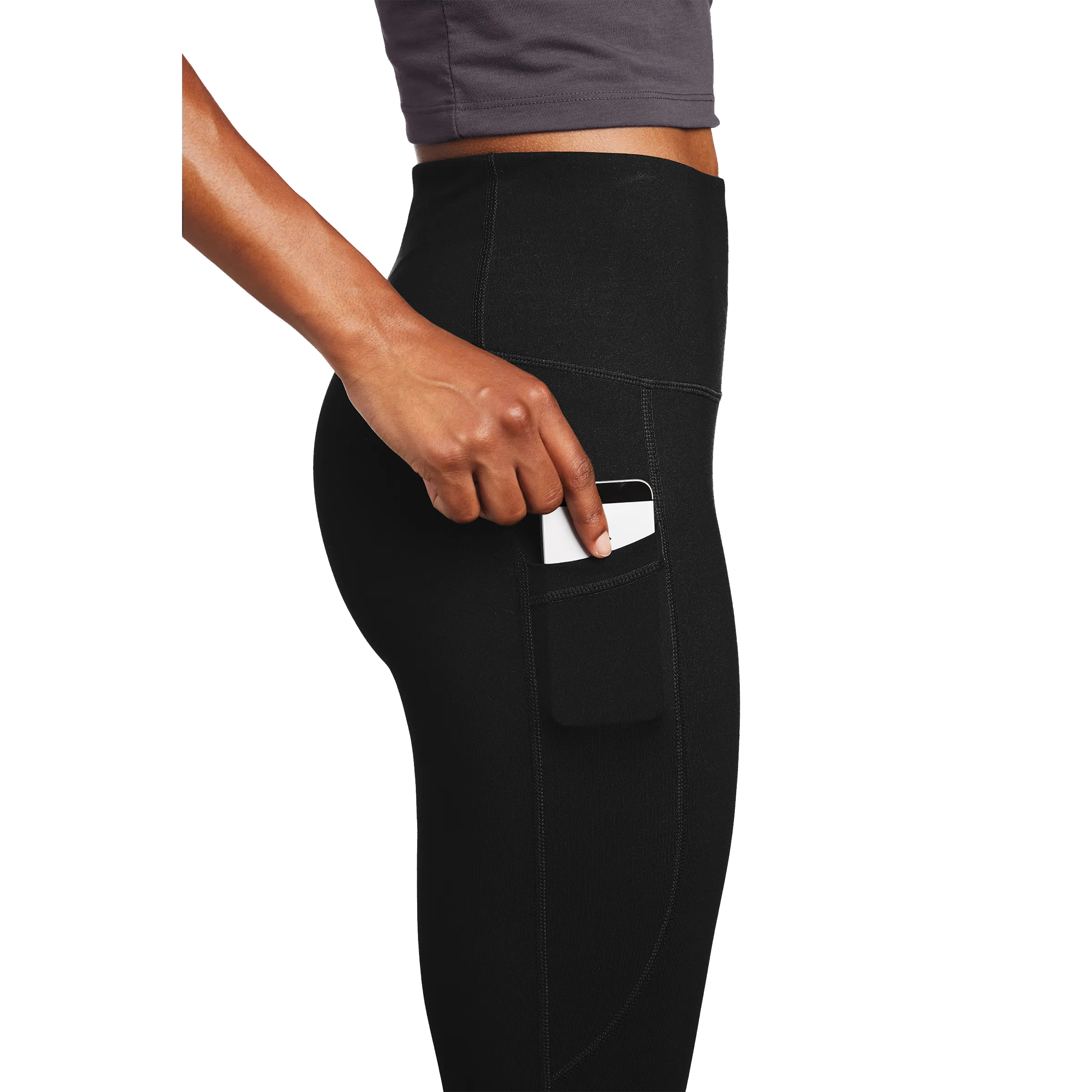 Sport-Tek Ladies High Rise 7/8 Legging- Mono Reflective