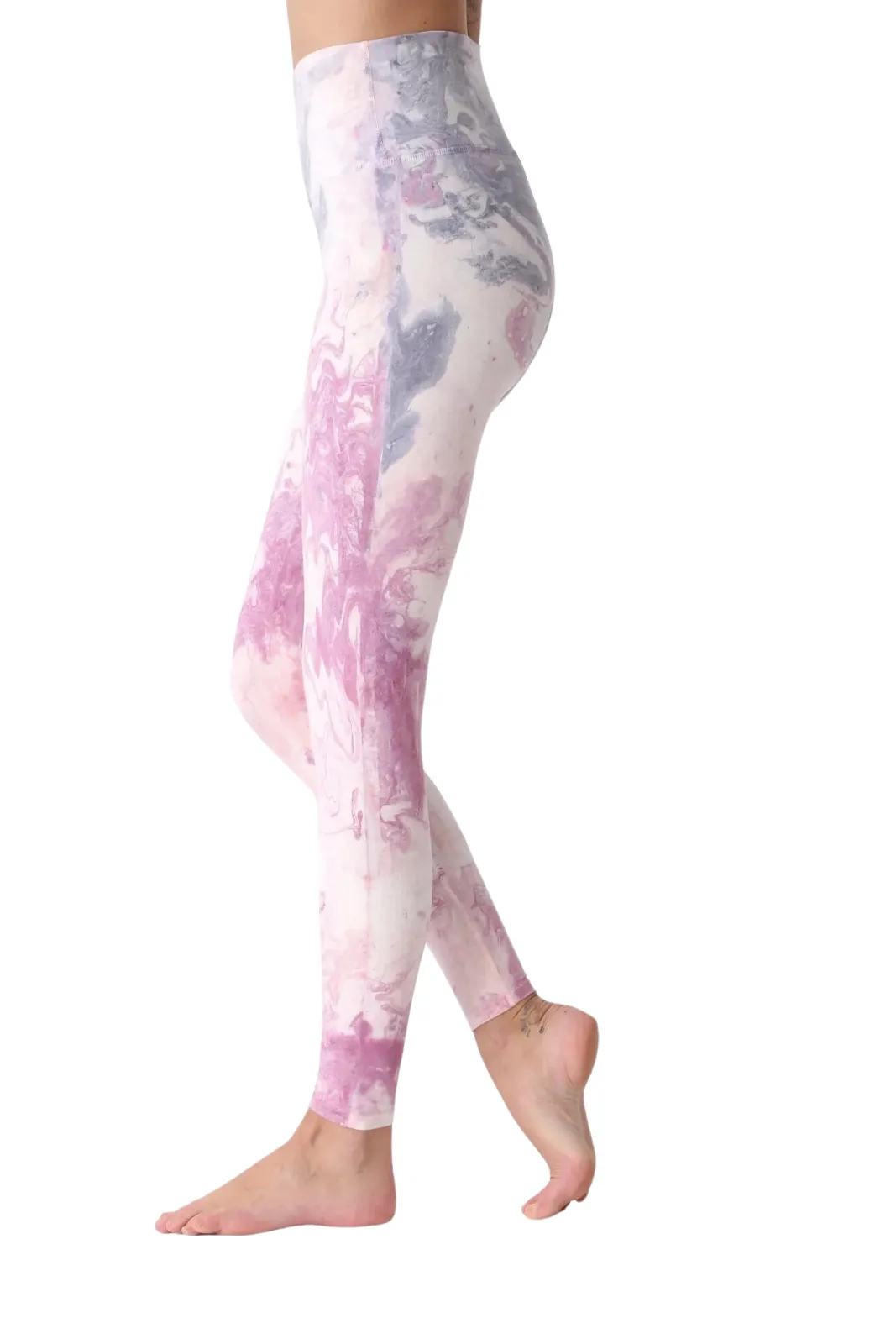 Sunset Legging, Marble Rose/Stone Blue