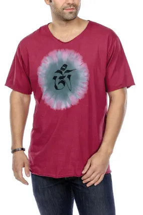 T-Shirt Tie Dye "Om" Print