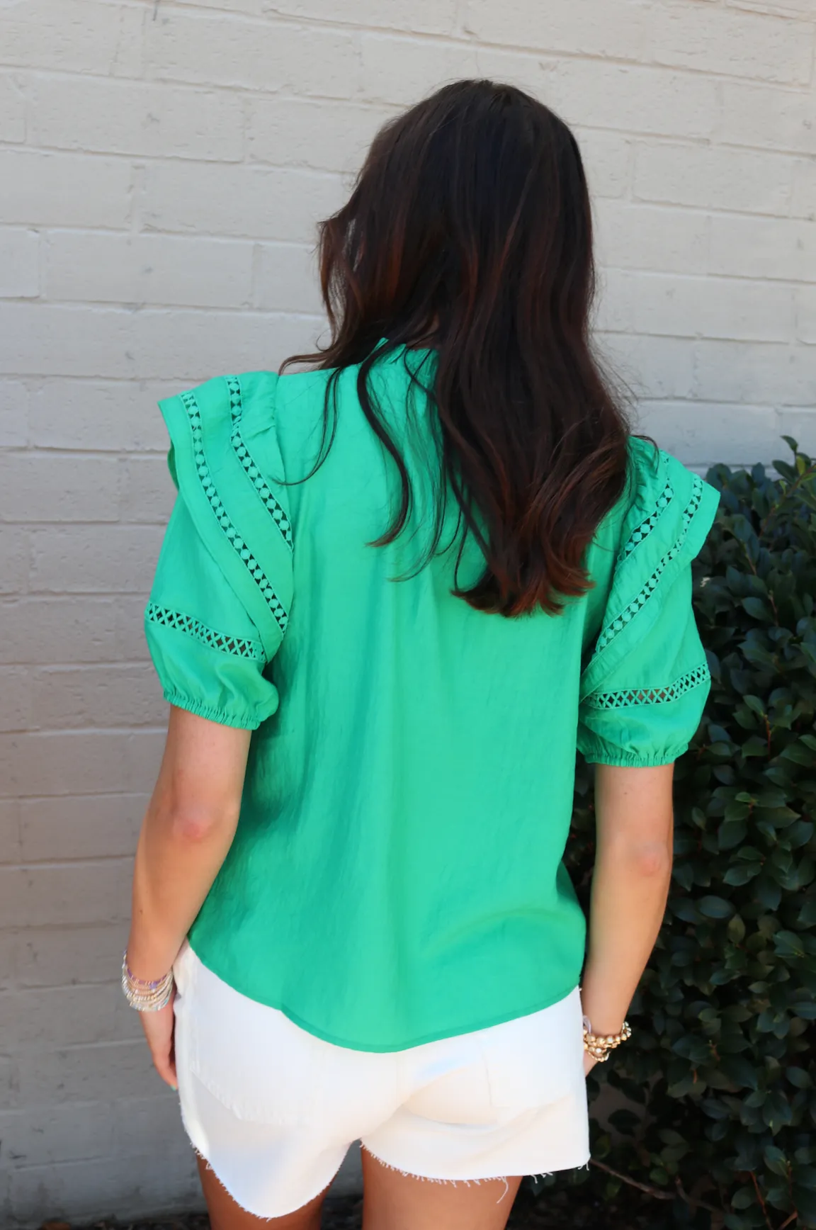 Venice Lace Top | Green