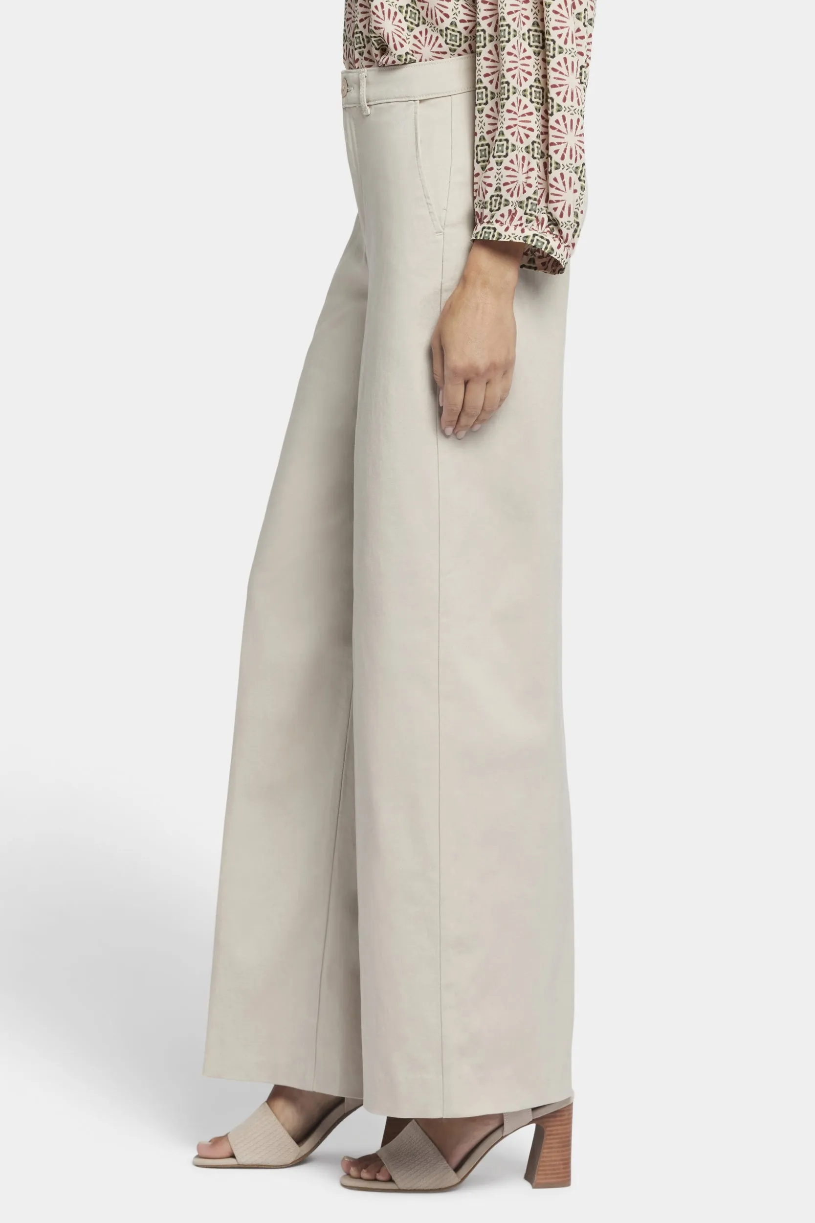 Whitney Trouser Beige Stretch Twill | Feather