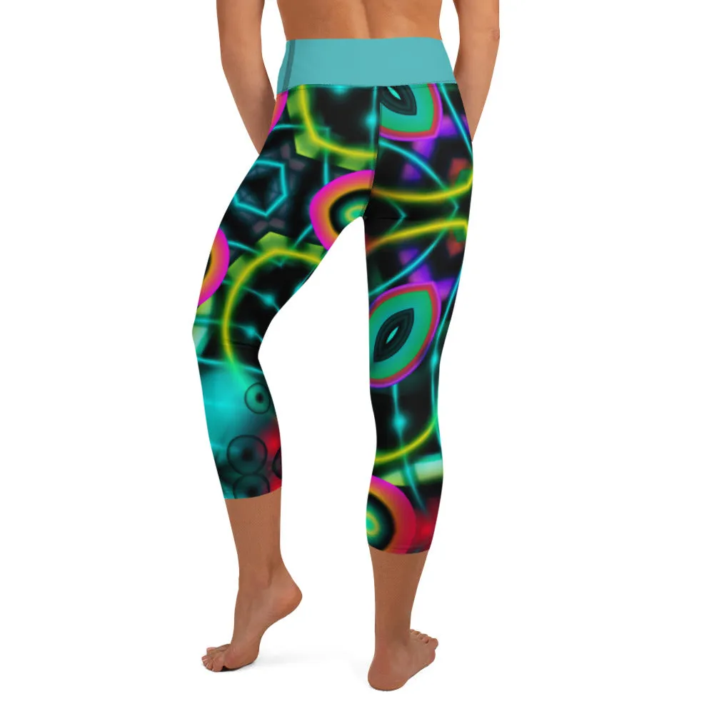 Yoga Capri Leggings Kaleidoscope