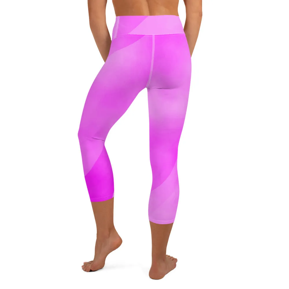 Yoga Capri Leggings Think Pink